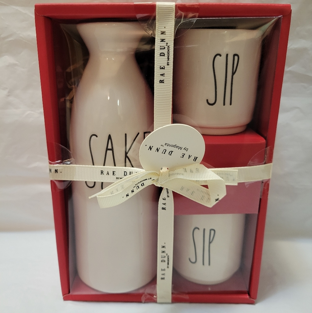 Rae Dunn SAKE SIP SIP Gift Set NWOT